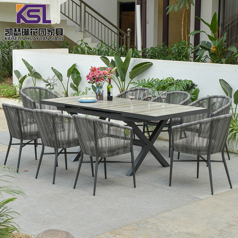 庭院露天室外别墅防腐木桌椅套装