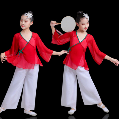 儿童古典舞练功服中国舞演出服