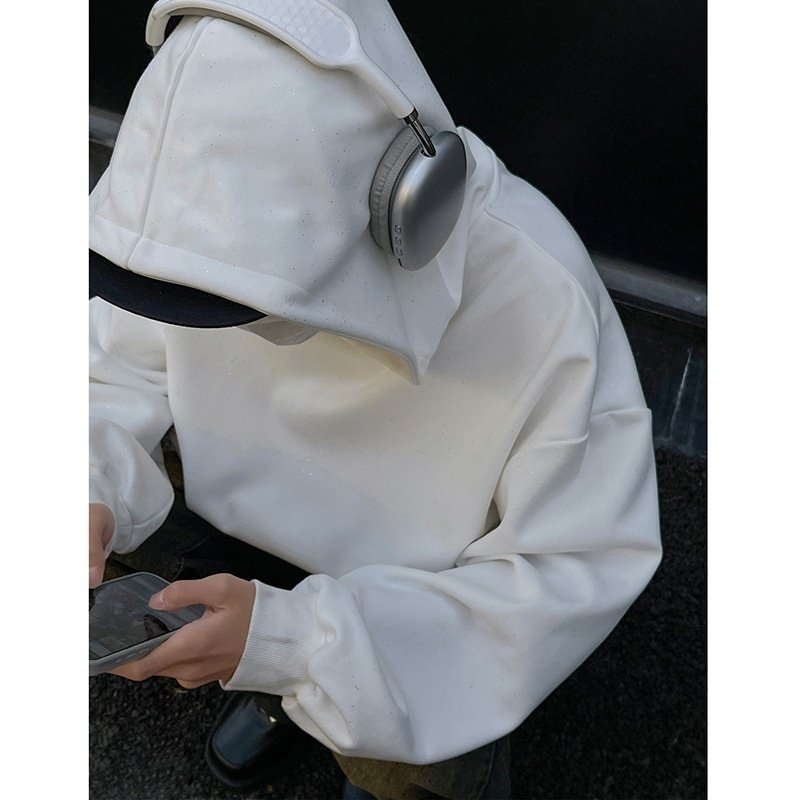 Wassup连帽卫衣男春秋季高街美式外套潮牌时尚休闲宽松百搭上衣