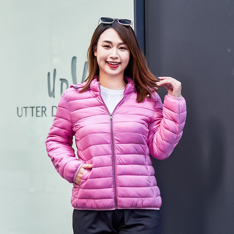 新款大码轻薄羽绒棉衣女短款棉服妈妈冬装女韩版宽松加大棉袄外套