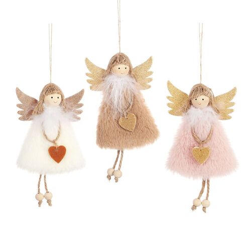 1PC New Year Hanging Doll Christmas Articles Angle Snowflake
