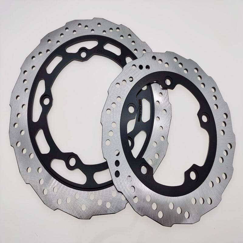 适用摩托车TR300前后刹车盘HJ300-2/3A碟刹盘DR/XCR300制动盘