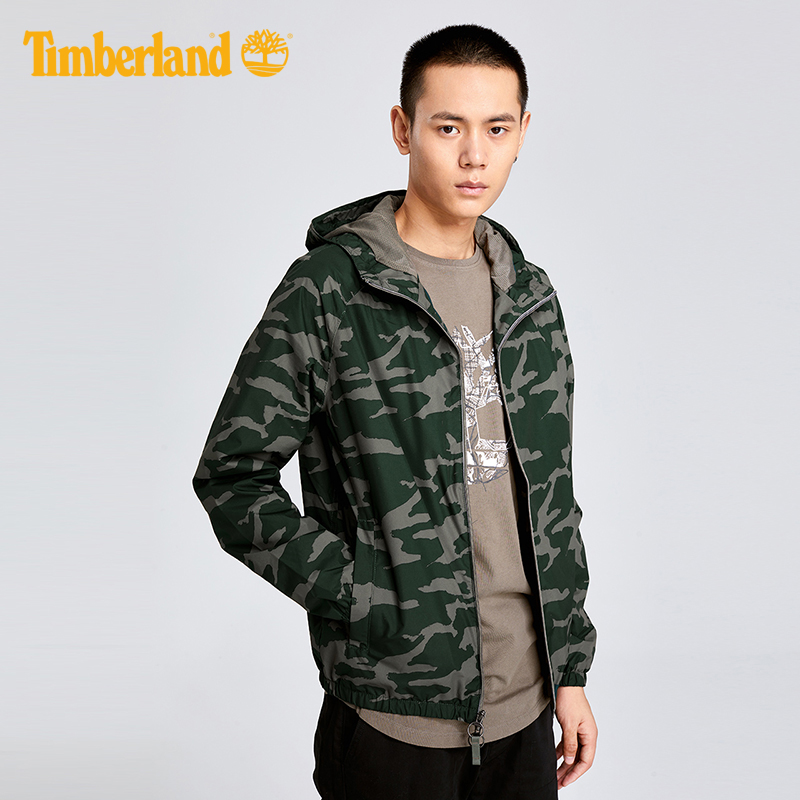 Timberland添柏岚男装户外短款防水连帽休闲外套|A1LRG
