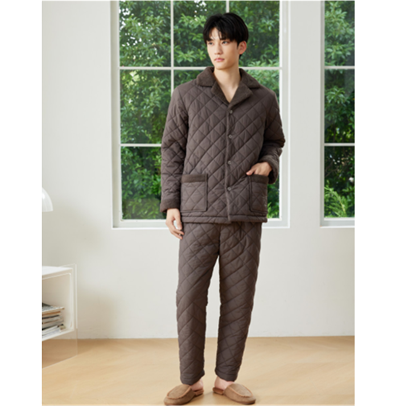 弗劳思男士冬季夹棉家居服套装加厚保暖分体式睡衣休闲加厚,女士内衣/男士内衣/家居服,睡衣/家居服套装,淘宝优惠券,粉丝福利购,淘宝优惠卷