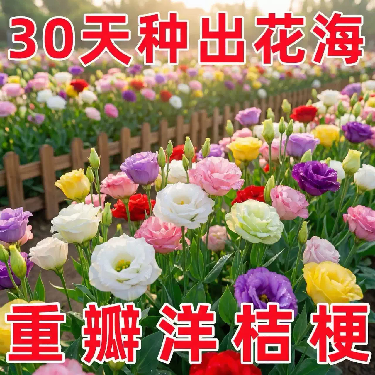 洋桔梗花种子花苗四季种易种室内室外开花种孑盆栽花卉花种籽花籽图片
