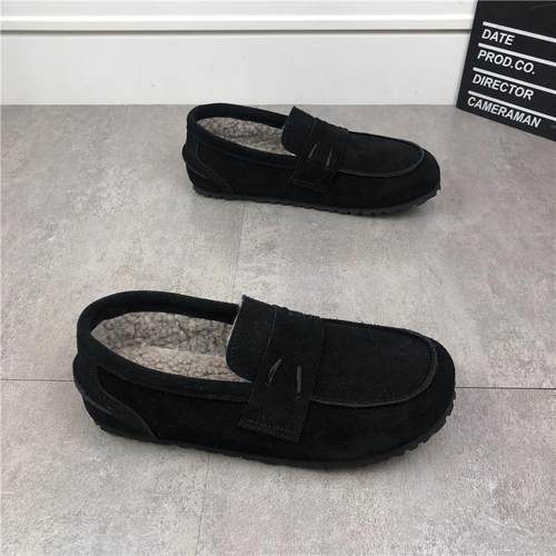 冬季新款加绒保暖豆豆鞋