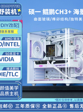 双12幕野装机AMD 5060TI/5070/5070TI/5080白海景房DIY电脑主机