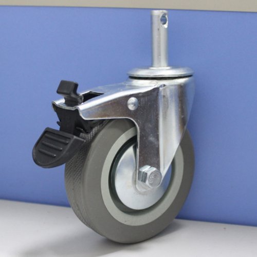 刹车轮万向轮脚轮螺杆带螺纹带孔