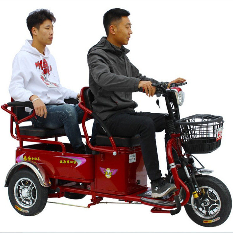 电动三轮车中老年人双人小型拉货接孩子买菜电瓶车电动车泰合新款
