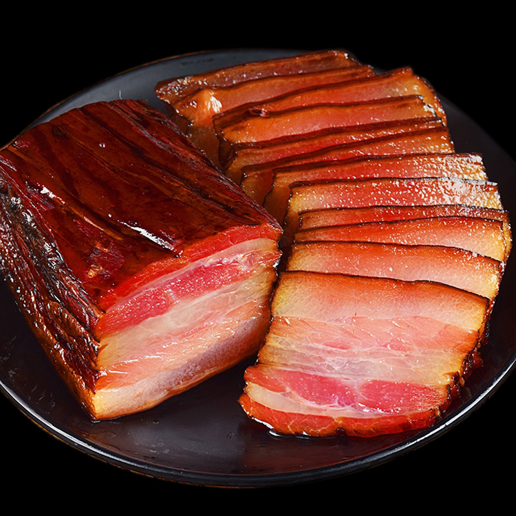 湖南正宗柴火烟熏土猪腊肉农家自制腊肉腊鱼麻辣香腊肠猪血耙丸子