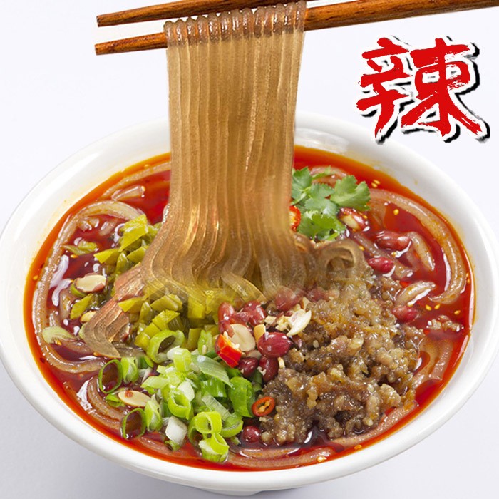 湖南红薯粉纯手工地瓜粉丝粉条新化牛肉粉正宗向东街酸辣牛肉米线