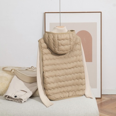 新款轻薄羽绒服马甲女