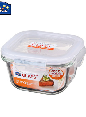 乐扣乐扣上班族格拉斯耐热玻璃保鲜盒便当盒饭盒食品盒餐盒LLG205