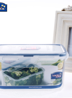 乐扣乐扣塑料保鲜盒可微波 密封盒收纳箱 便当盒饭盒HPL815D 1.1L