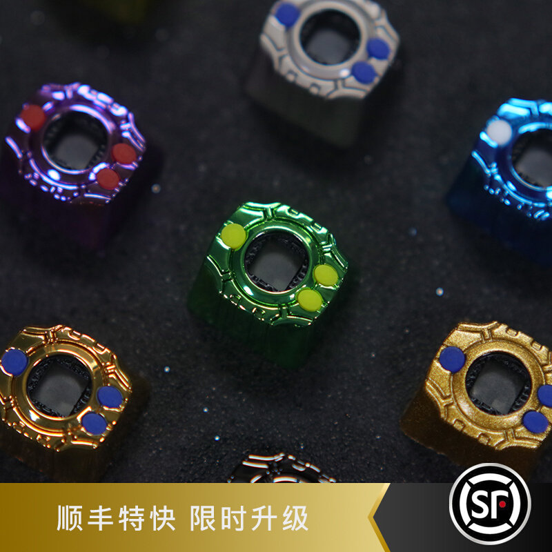 键石神圣计划数码暴龙机周边机械键盘锌铝合金金属个性键帽电泳属于什么档次？