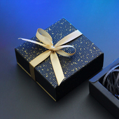 请搭配键帽下单 七夕圣诞情人节礼品拉菲草礼物盒 键帽包装 服务