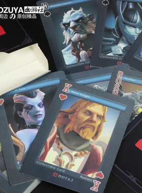 幽游社 DOTA2刀塔游戏TI9邀请赛周边 英雄系列扑克牌收藏纪念卡牌