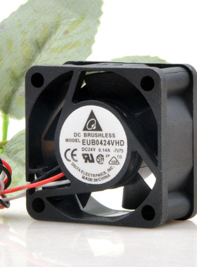Delta/台达 EUB0424VHD 24V 0.14A 4CM 4020服务器变频器散热风扇