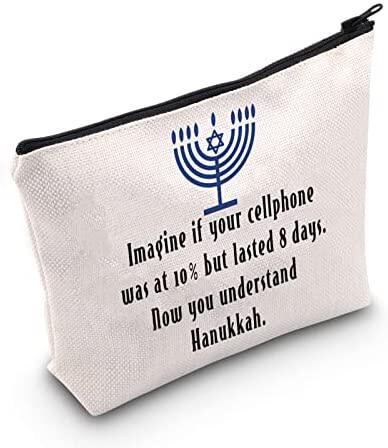 meikiup happy hanukkah gift chanukah makeup bag jeh hanuk
