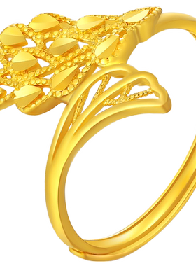 赛菲尔足金999.9凤凰女戒