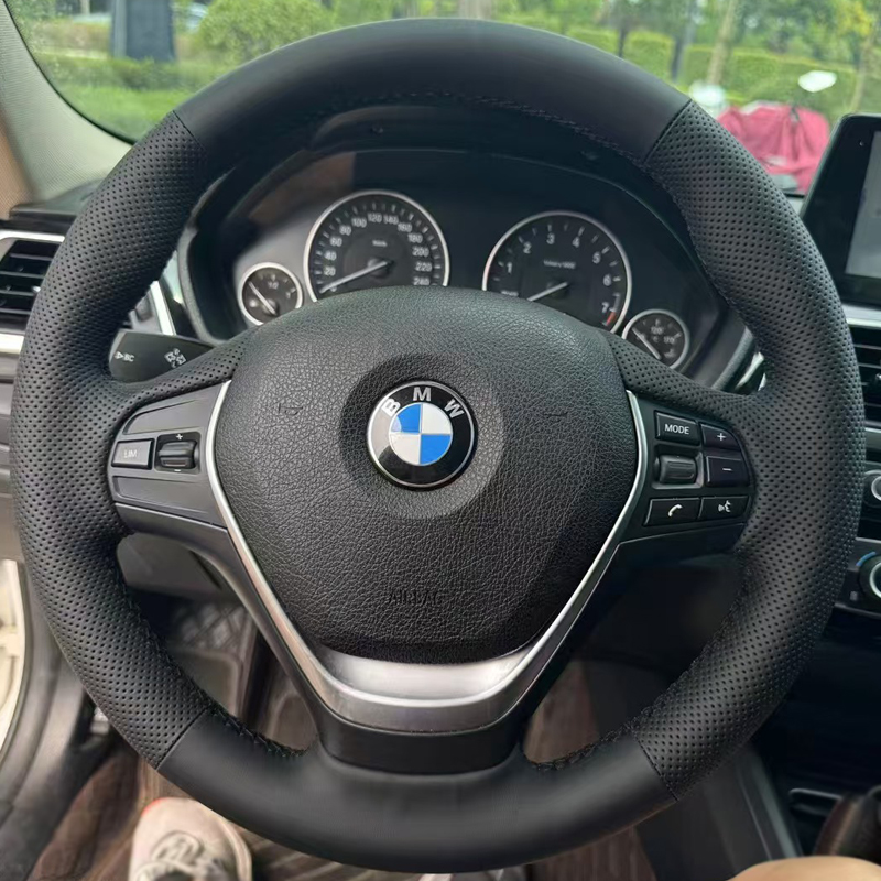 宝马新老款5系3系4系1系7系6系GTX1X3X5M3M4方向盘套专用手缝把套