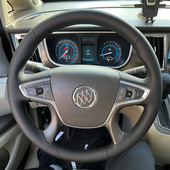 别克GL8专用手缝方向盘套 陆尊25S 胖头鱼君威昂科威plus真皮把套