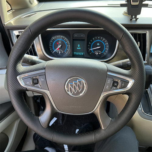 别克GL8专用手缝方向盘套 陆尊25S 胖头鱼君威昂科威plus真皮把套