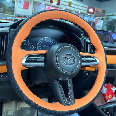 马自达CX50昂克赛拉CX-5马自达2劲翔EZ-60纳帕真皮手缝方向盘套