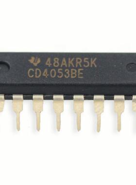 原装正品  CD4053BE 封装DIP-16 3通道模拟多路复用器芯片