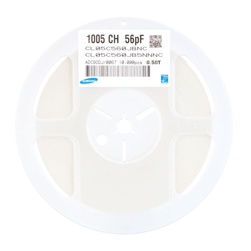 原装正品0402贴片电容56p