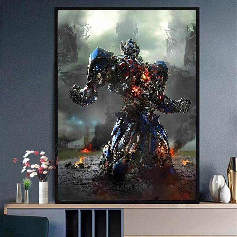 5D点钻石画男孩卧室儿童房变形金刚秦天柱小幅满钻粘钻十字绣圆钻,居家布艺,钻石绣,淘宝优惠券,粉丝福利购,淘宝优惠卷