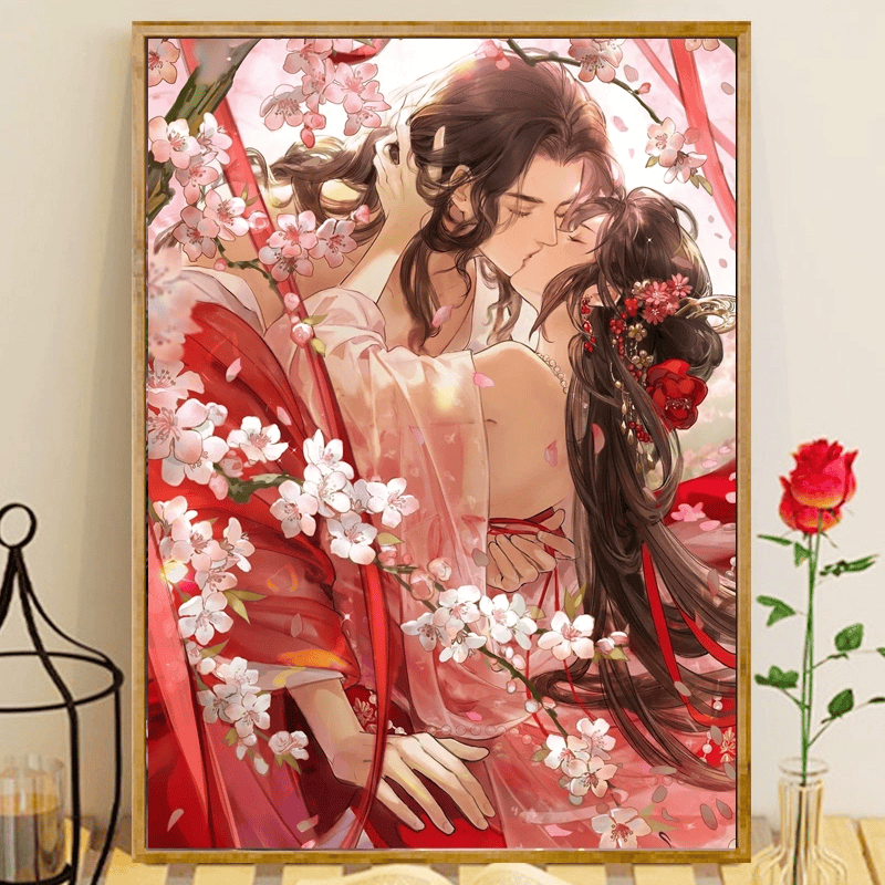 遇见逆水寒2024古风钻石画新款自己绣手工点贴钻石画满钻新婚送礼