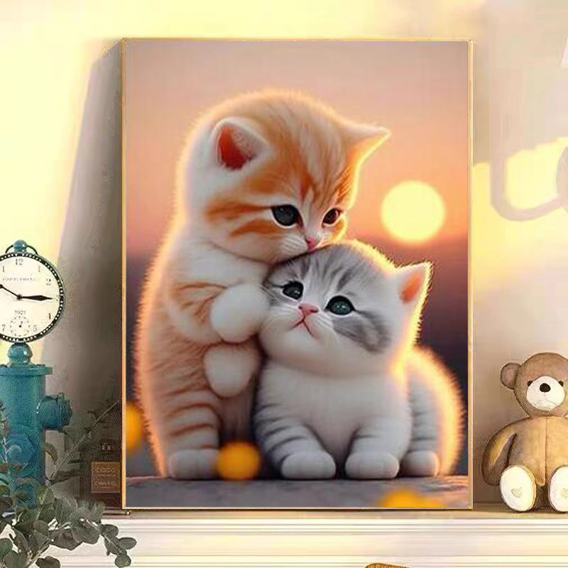 可爱动物猫咪钻石画2025新款