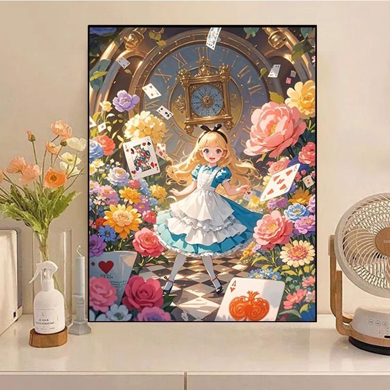 少女花园2025新款钻石画满钻卡通人物花卉客厅卧室手工diy点贴钻