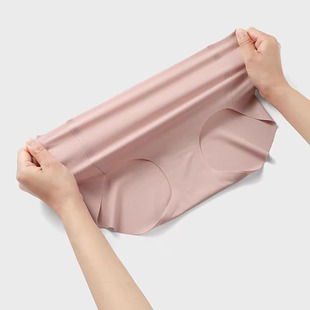 透气 女中腰纯棉裆抗菌高弹性感三角运动短裤 无尺码 无痕内裤