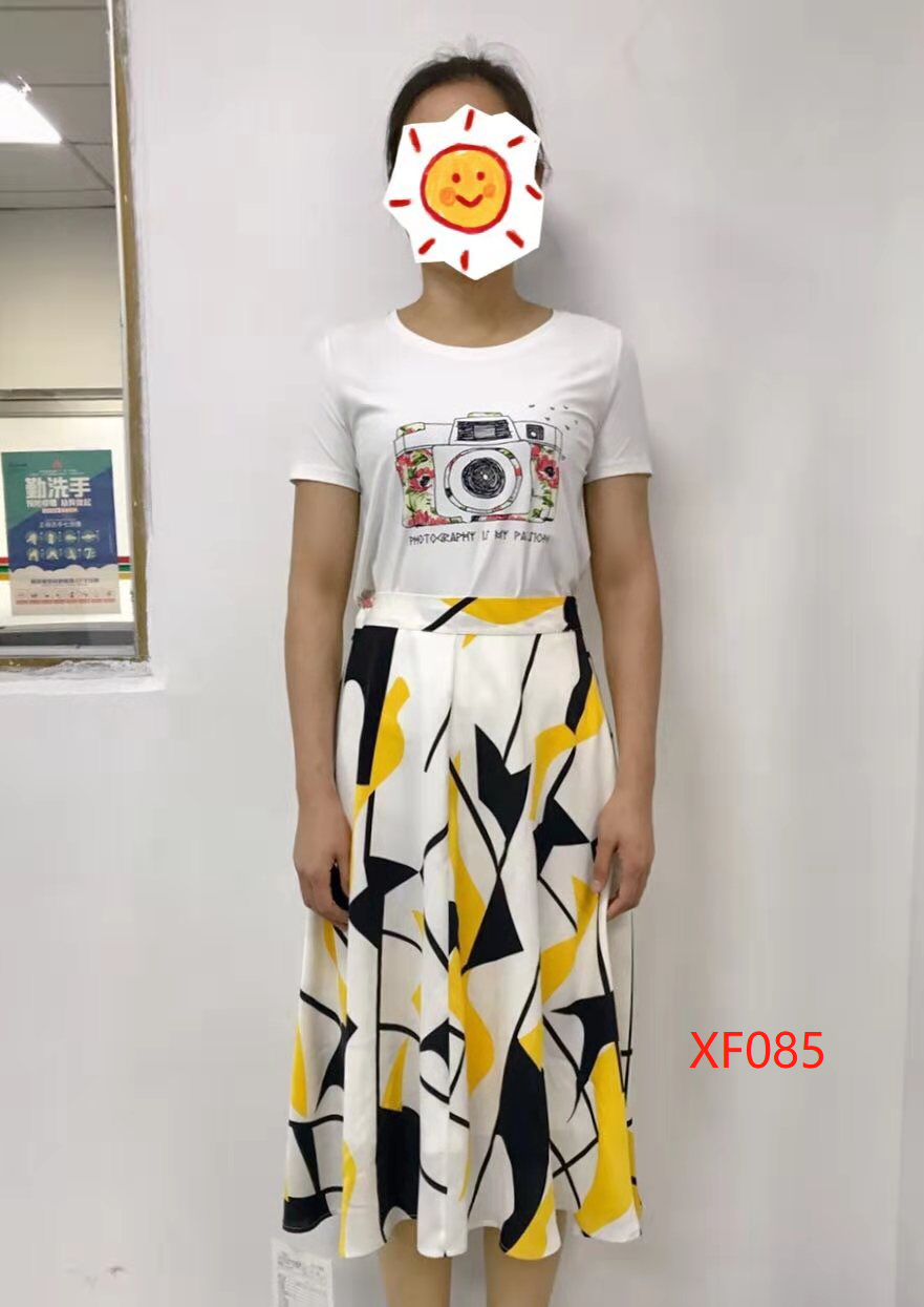 晴迷桂莉 Cannelle雪纺印花两件套连衣裙