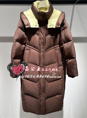 A3ACE4423 女装2024冬艺术绗缝长款羽绒服A3ACE4423H8