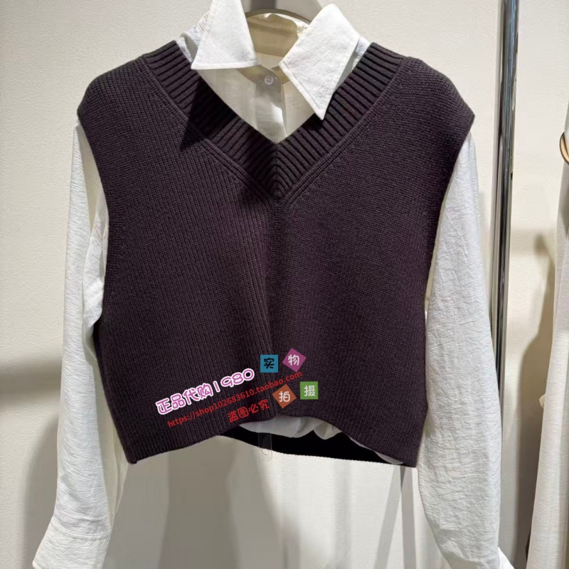 NUTS那时女装专柜正品国内代购2025年秋款毛织背心6410579A1-399