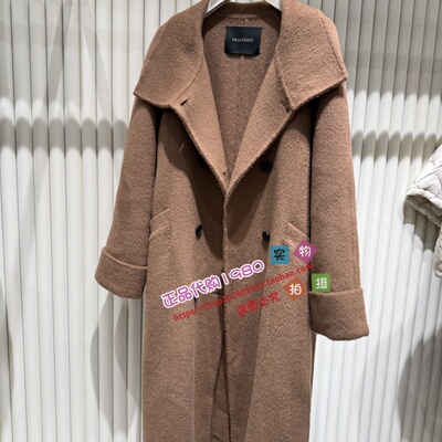 A1AAE4381女装2024冬专柜正品新驼绒双面呢大衣A1AAE4381G8-4699