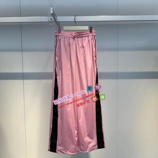 A3GBE222011 撞色嵌条运动长裤 A3GBE2220太平鸟女装 2024夏专柜正品