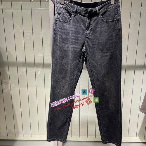 修身牛仔裤G26X052042E98-649