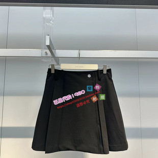 A1GEE2131太平鸟女装2024夏专柜正品高腰西装半裙A1GEE213189