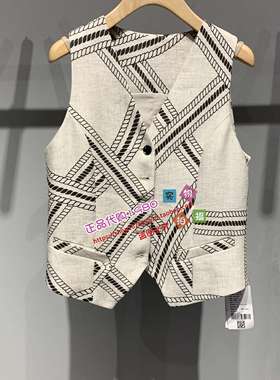 ROCOCO/洛可可女装2025夏季正品西装式马甲52002AC304-999