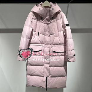 连帽御寒长款 2024冬专柜正品 羽绒服A3ACE442061 女装 A3ACE4420