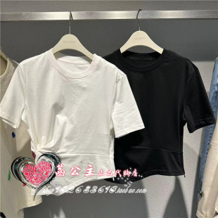 A1DAD2250太平鸟女装2023夏装新款设计感扭结针织衫A1DAD225081