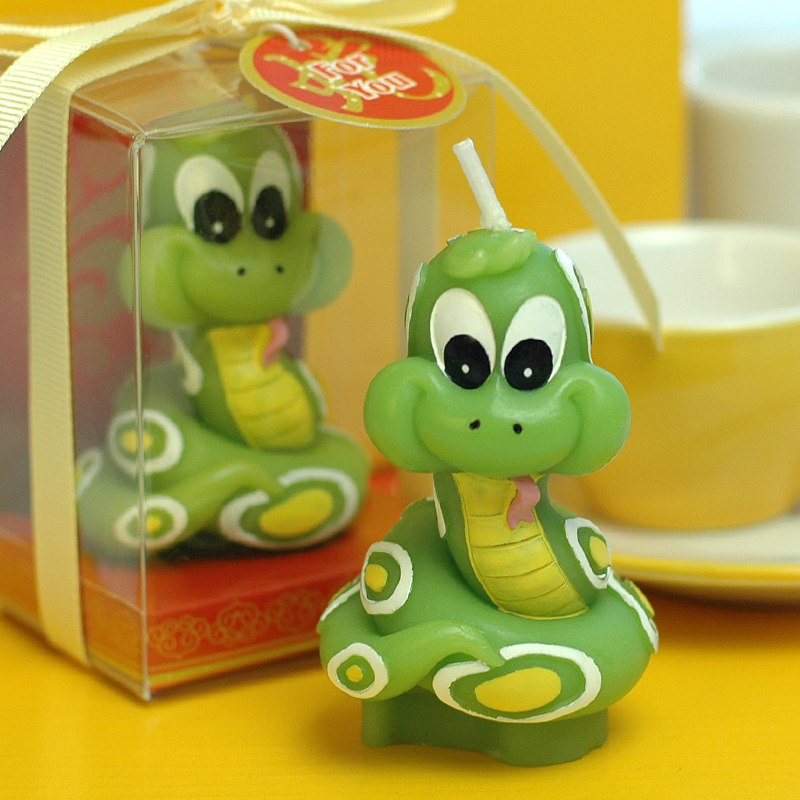 儿童生日派对用品生日蜡烛创意生肖蛋糕装饰动物摆件蛇小蜡烛礼物