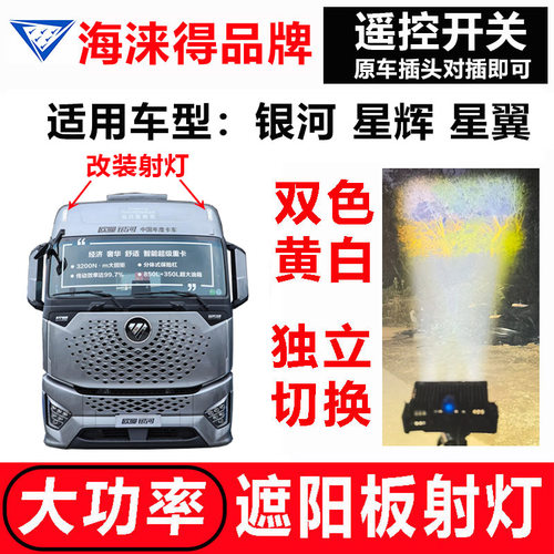 银河星辉星翼改装射灯海涞得