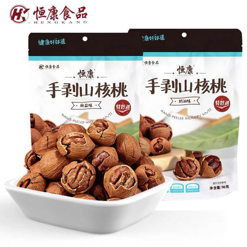 恒康手剥山核桃98g袋装坚果炒货