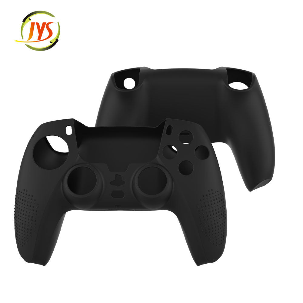 JYS 오리지널 PS5 핸들 실리콘 커버 PS5 게임 핸들 보호 커버 미끄럼 방지 소프트 커버 액세서리는 로커 캡과 함께 제공됩니다