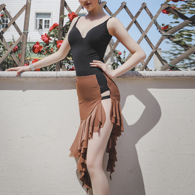 又见梵羽高端拉丁舞服显瘦套装女